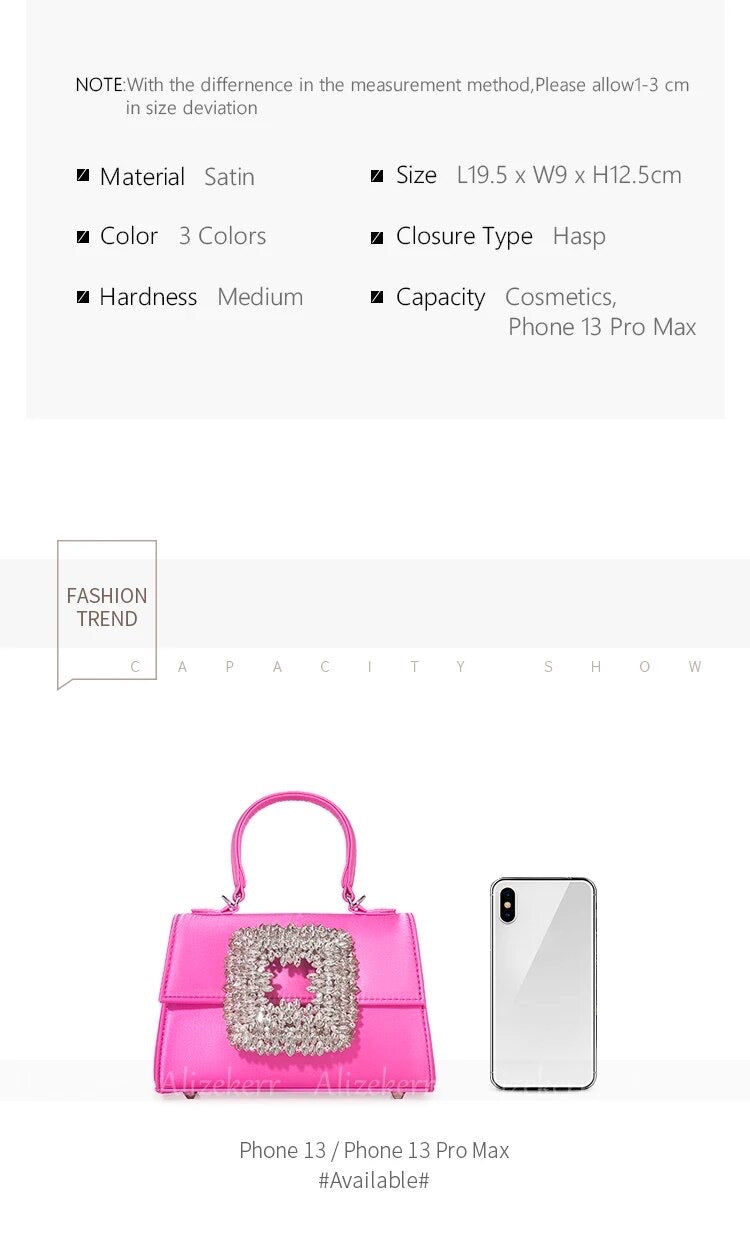 Pink Gem Satchel Bag