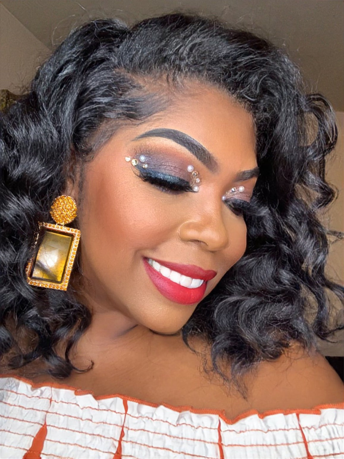 Gold Statement Earrings