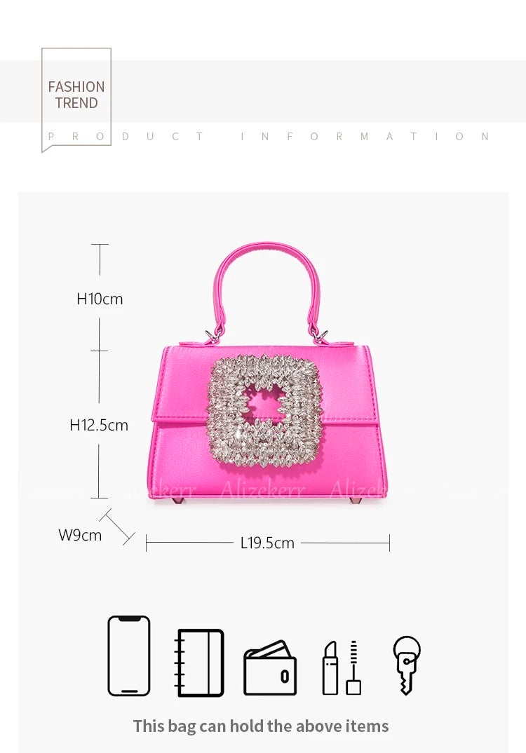 Pink Gem Satchel Bag
