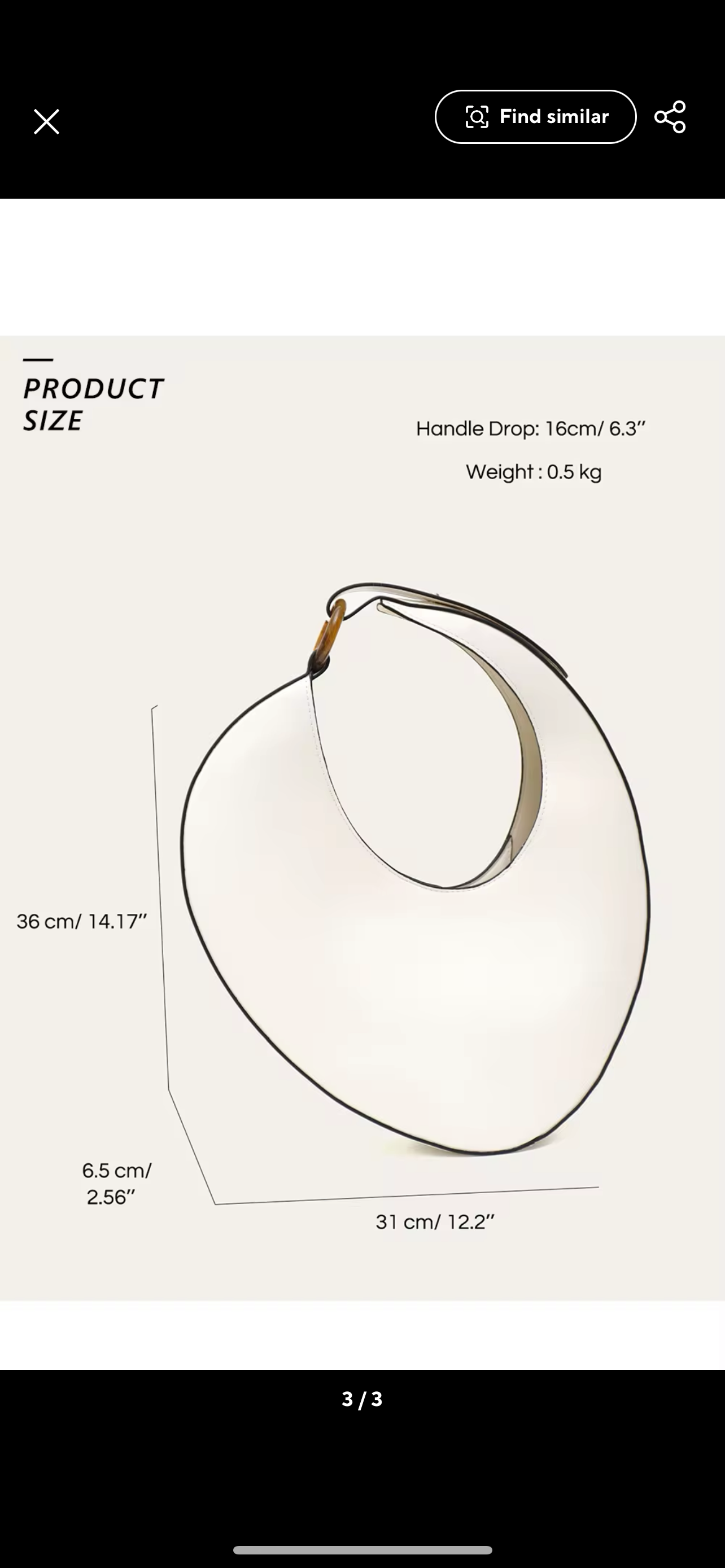 Moon Shoulder Bag - White