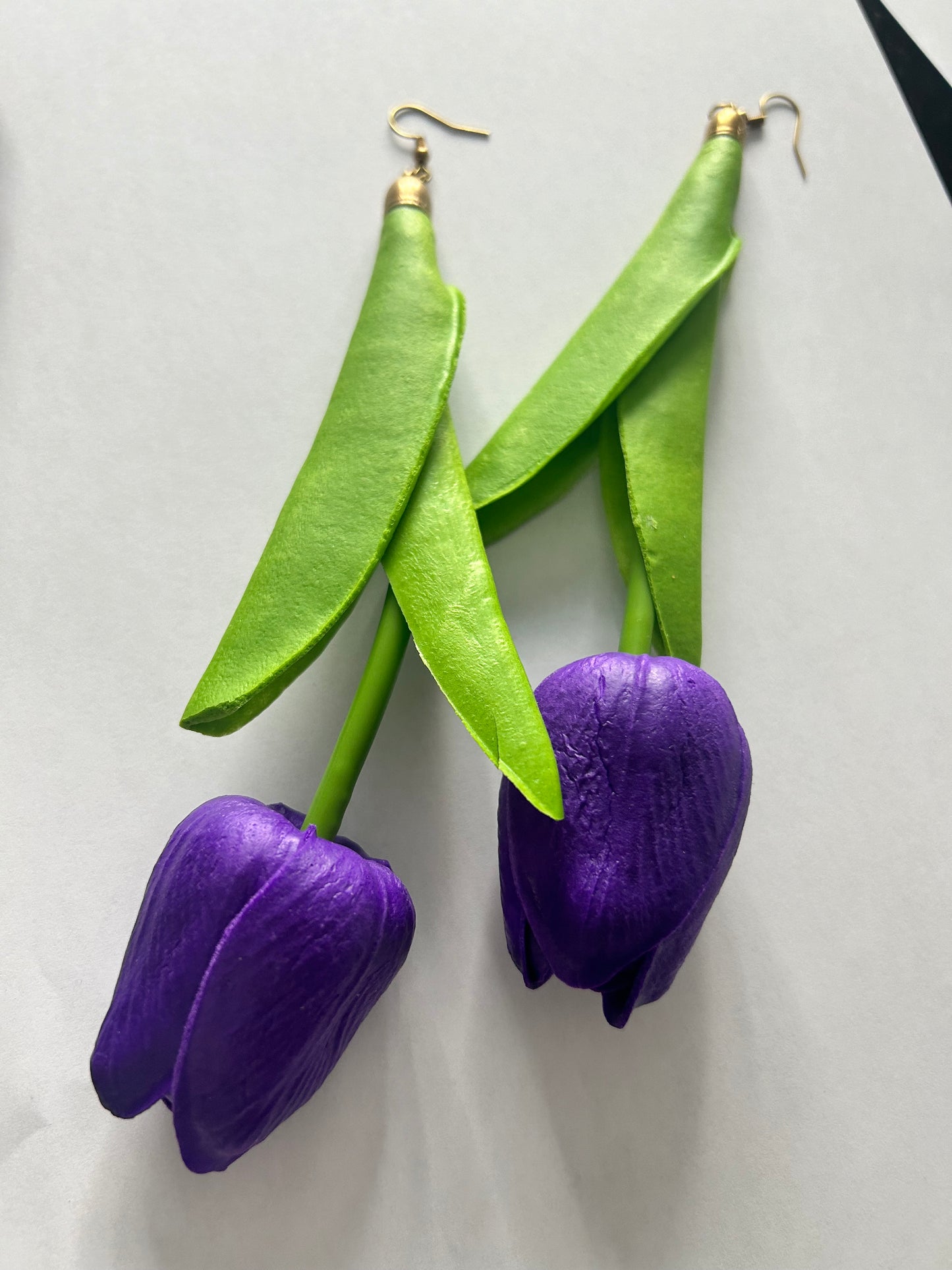Tulip Flower Drop Earrings
