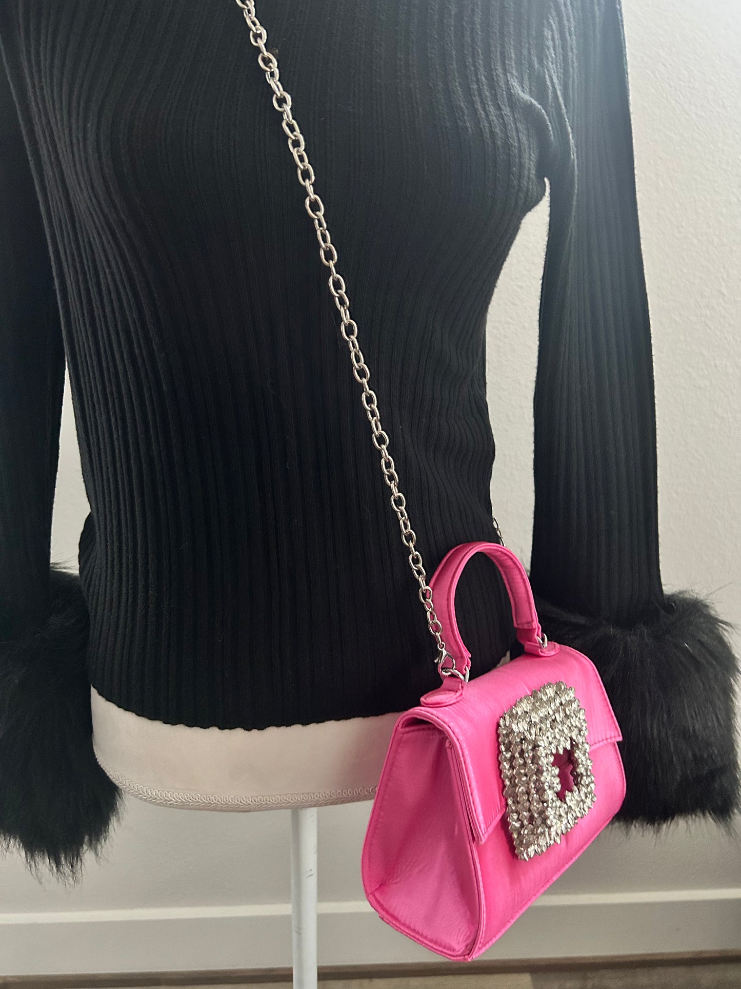 Pink Gem Satchel Bag
