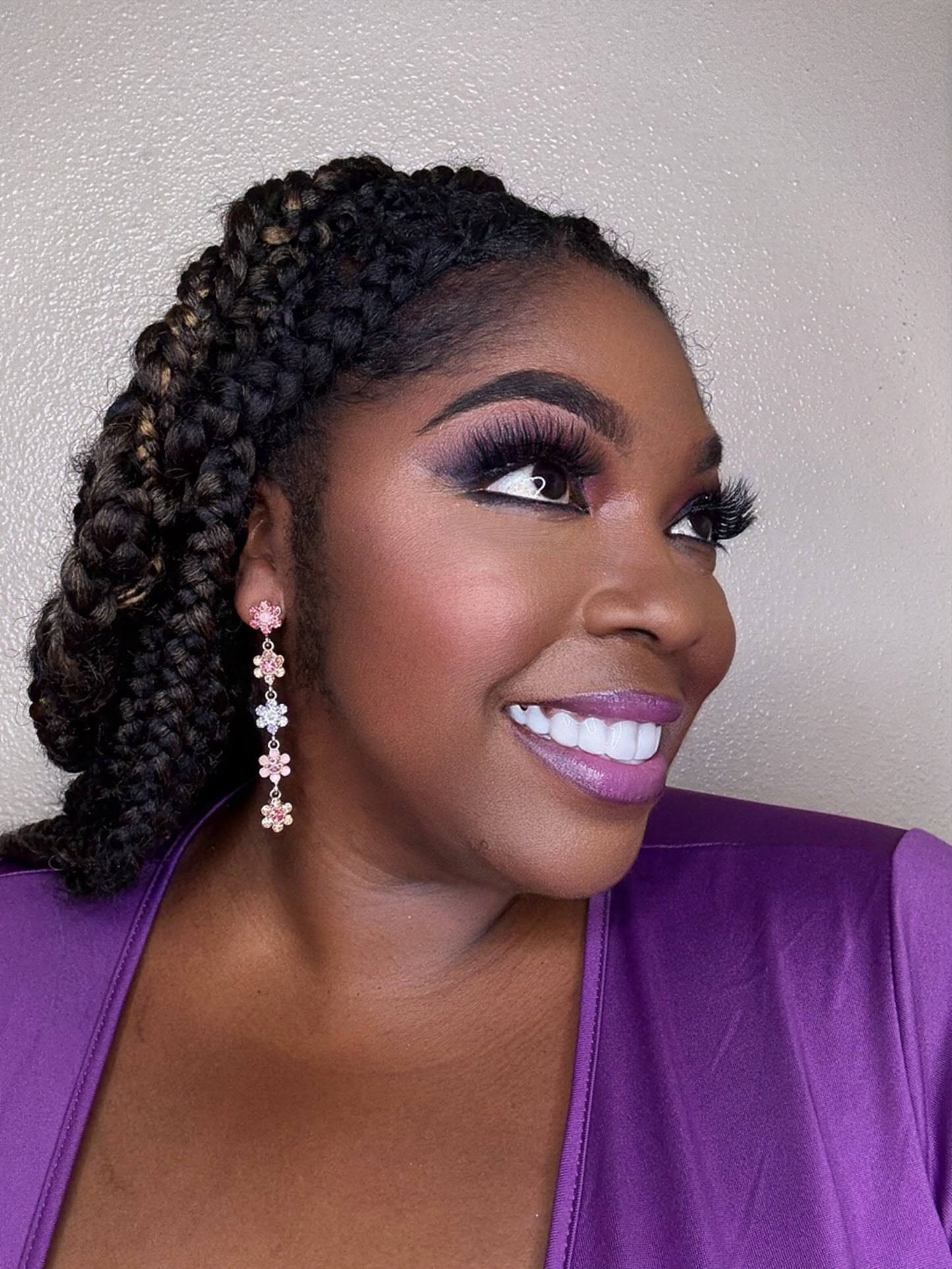 Golden Link Rhinestones Earrings