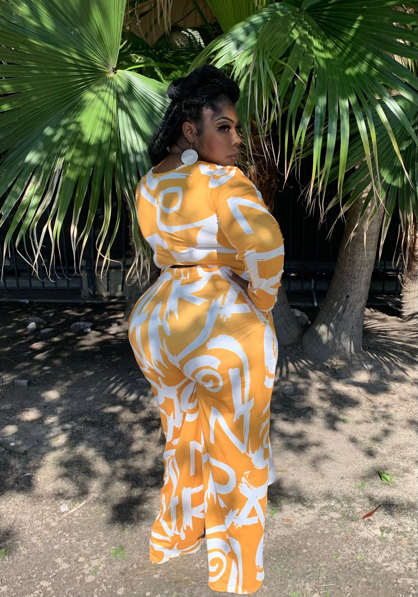 Plus Size Amanda Top & Wide Leg Pant Set - LS 100 Percent You