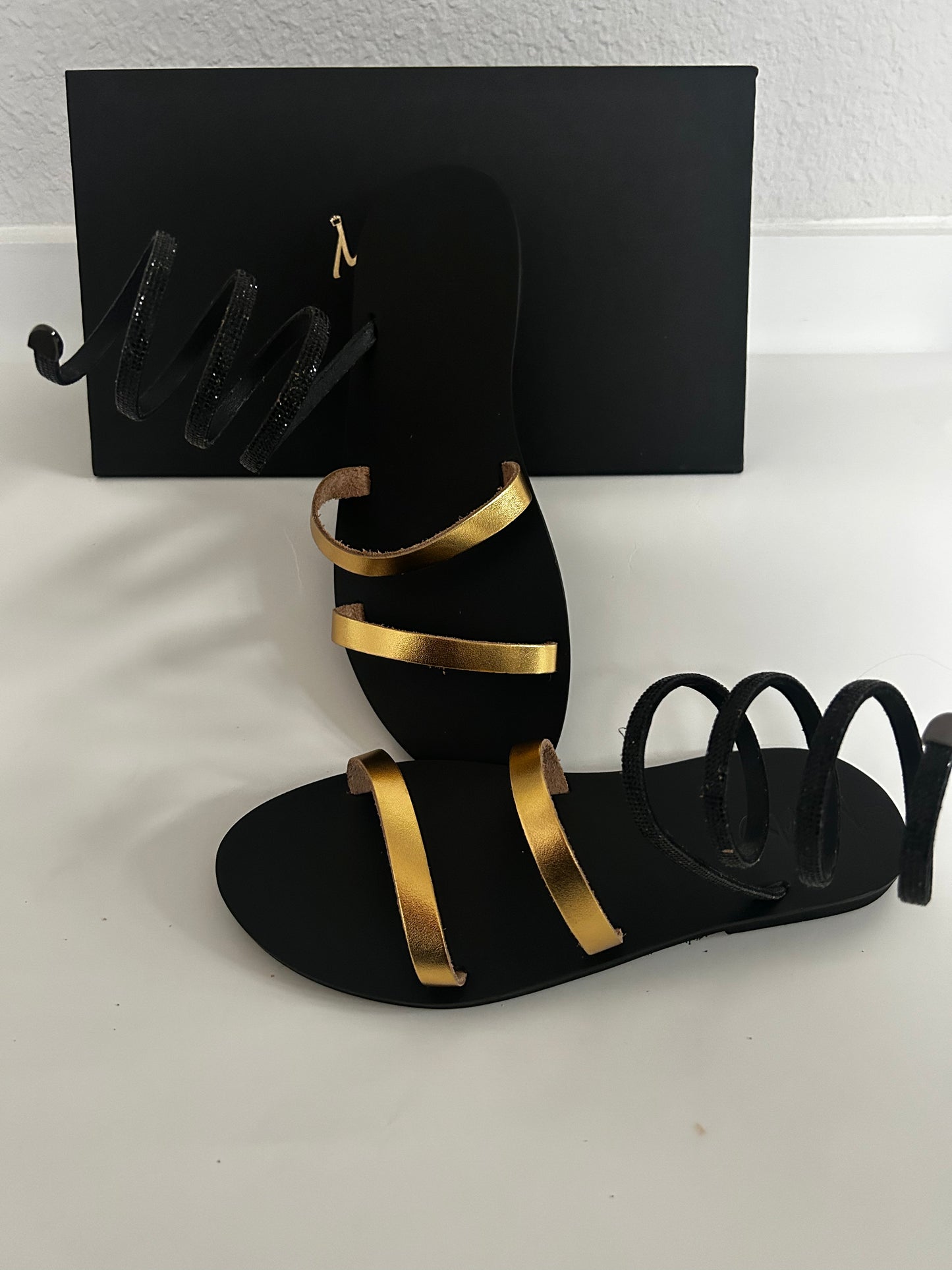 Unique Ankle Greek Sandals - LS 100 Percent You