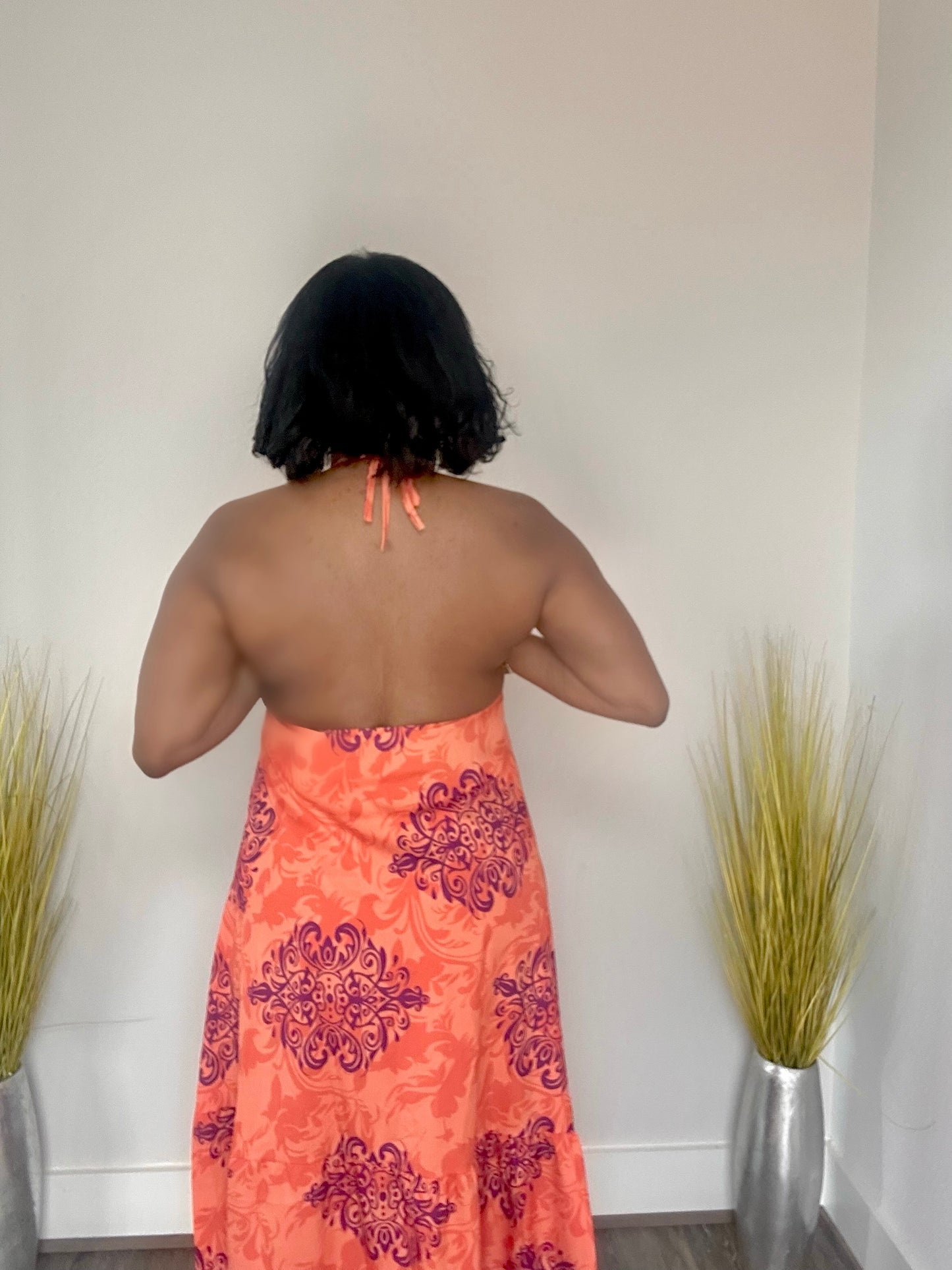 Bohemian Maxi Halter Dress