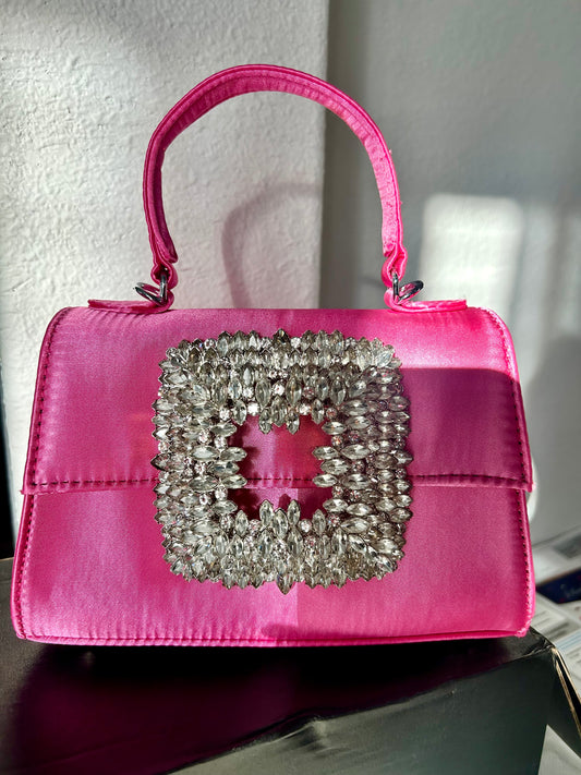 Pink Gem Satchel Bag