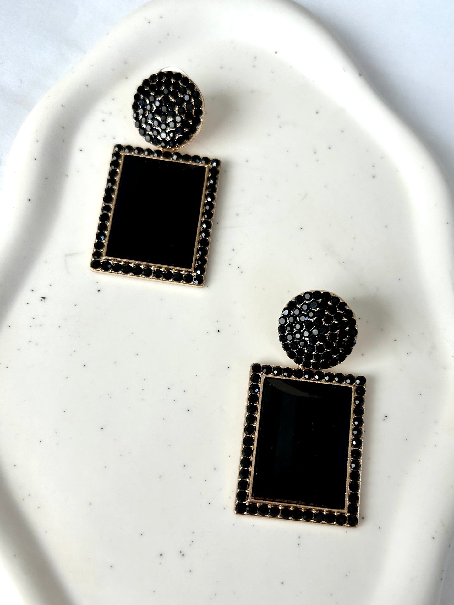 Black Statement Earrings