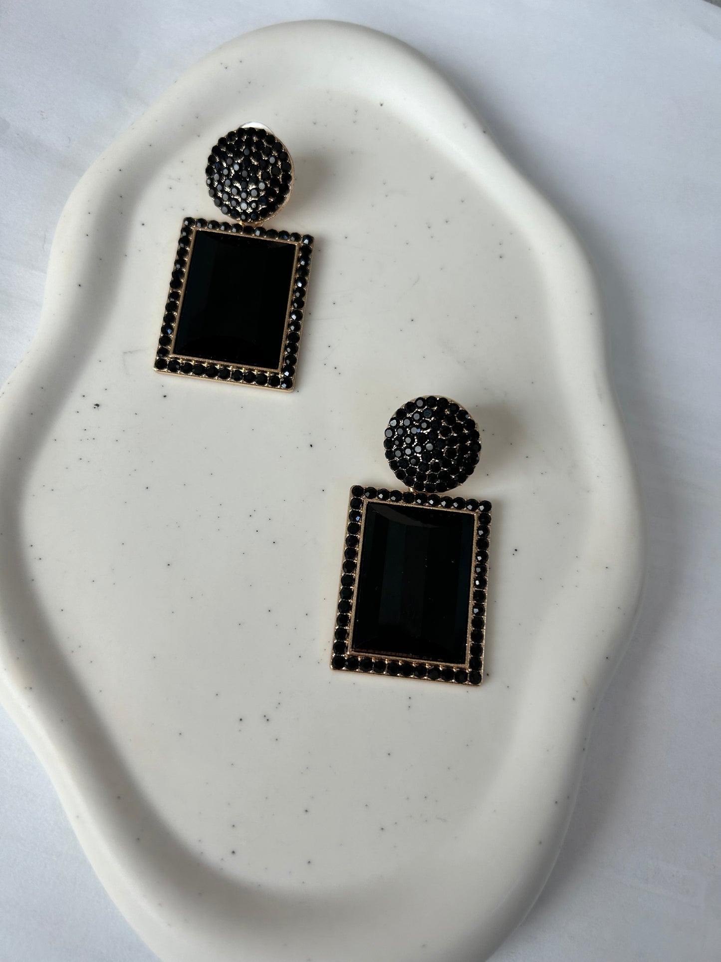 Black Statement Earrings