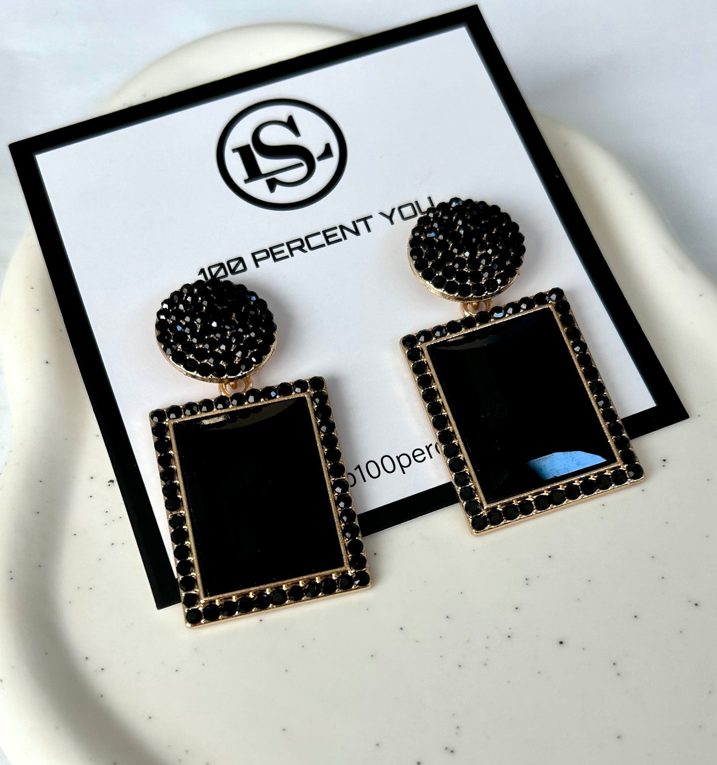 Black Statement Earrings