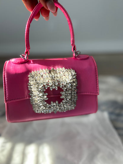 Pink Gem Satchel Bag