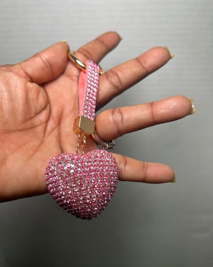 The Luxurious Rhinestone Heart Keychain