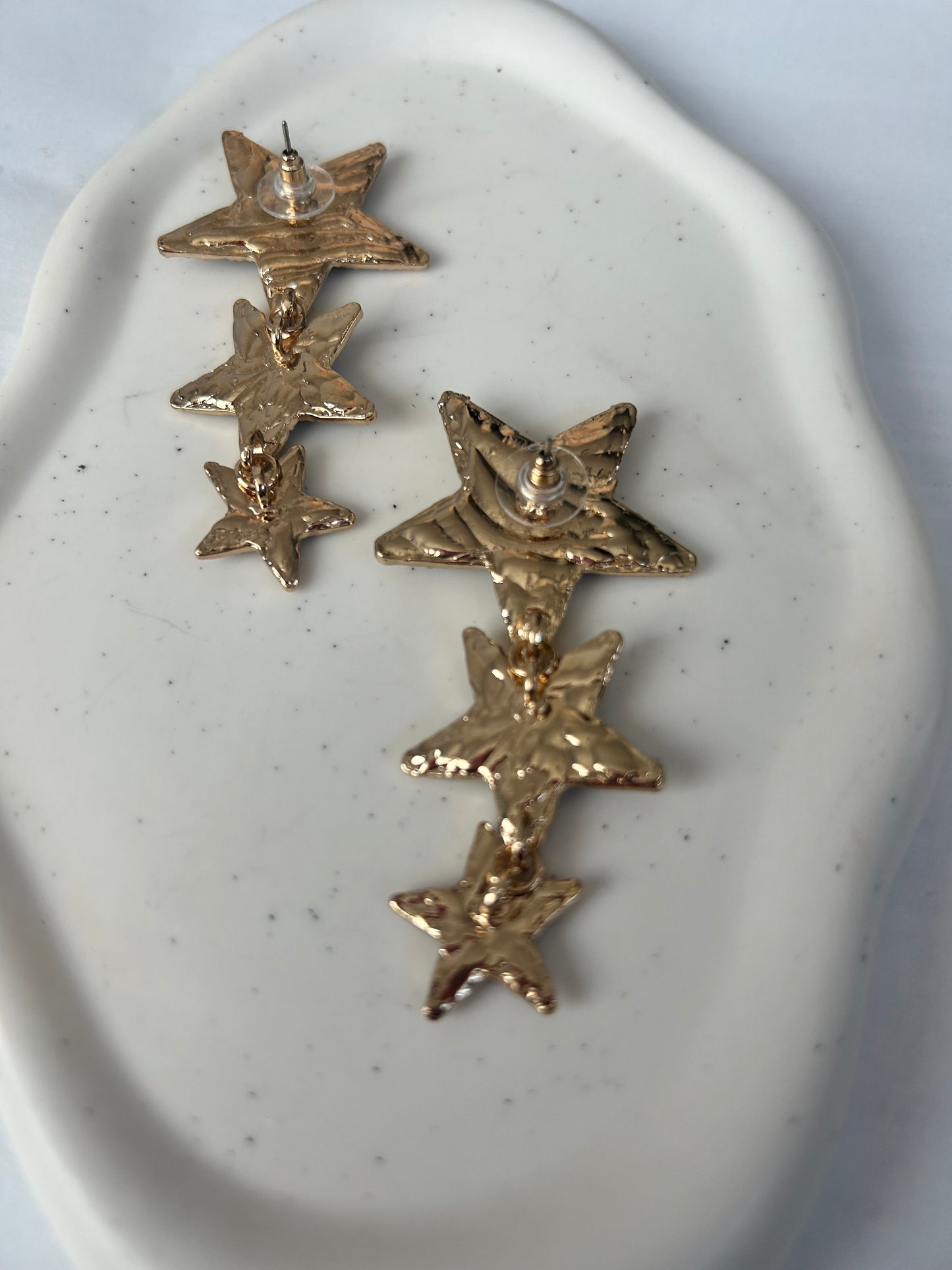 Triple Star Earrings