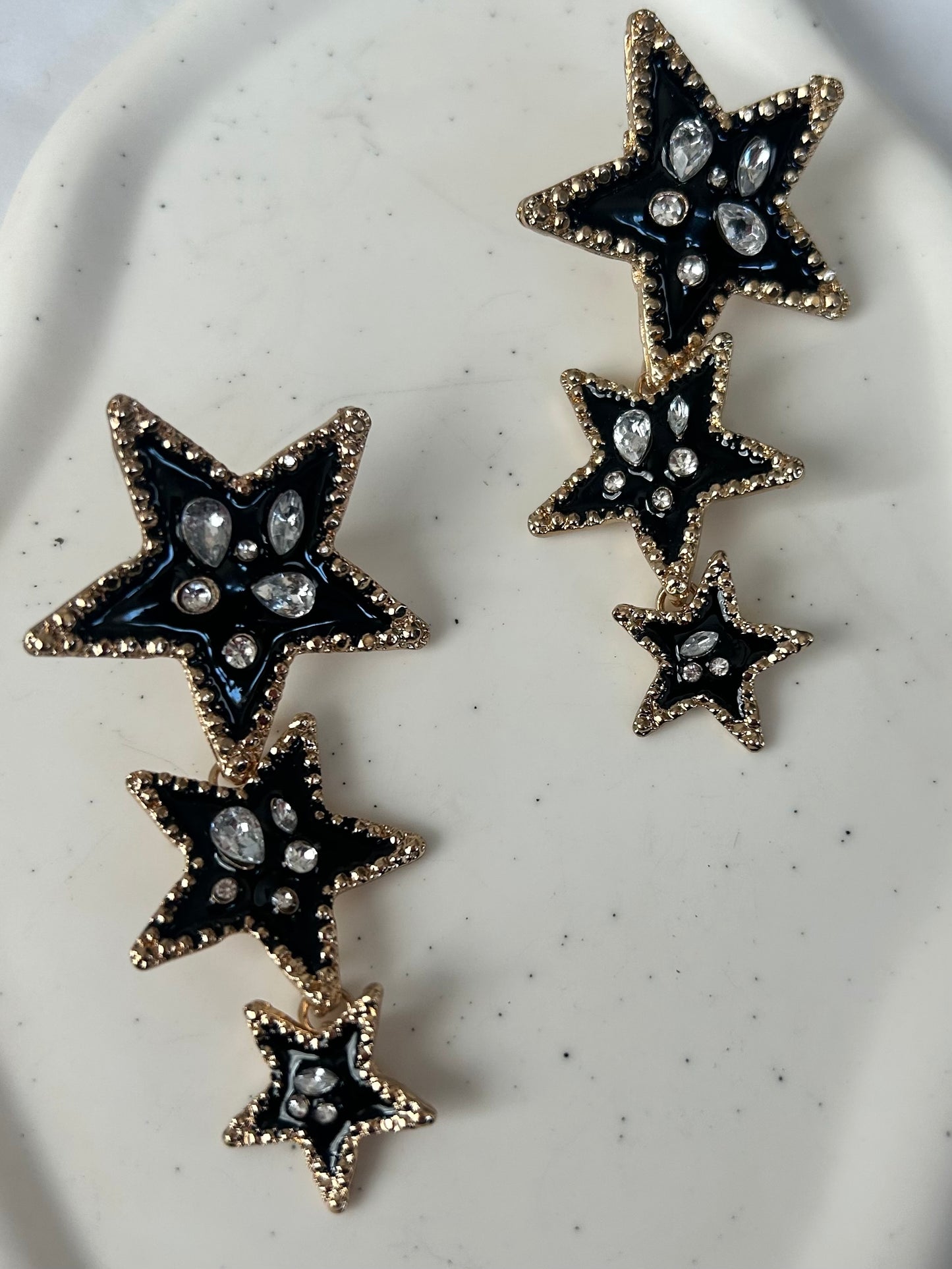 Triple Star Earrings