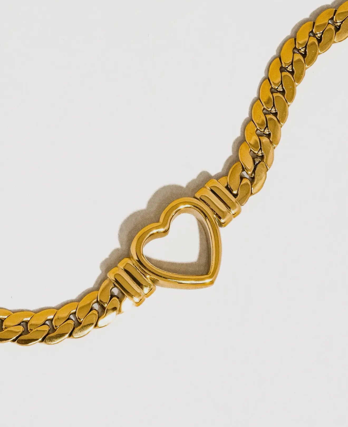 The Milan Heart 14K Gold Snake Chain Necklace