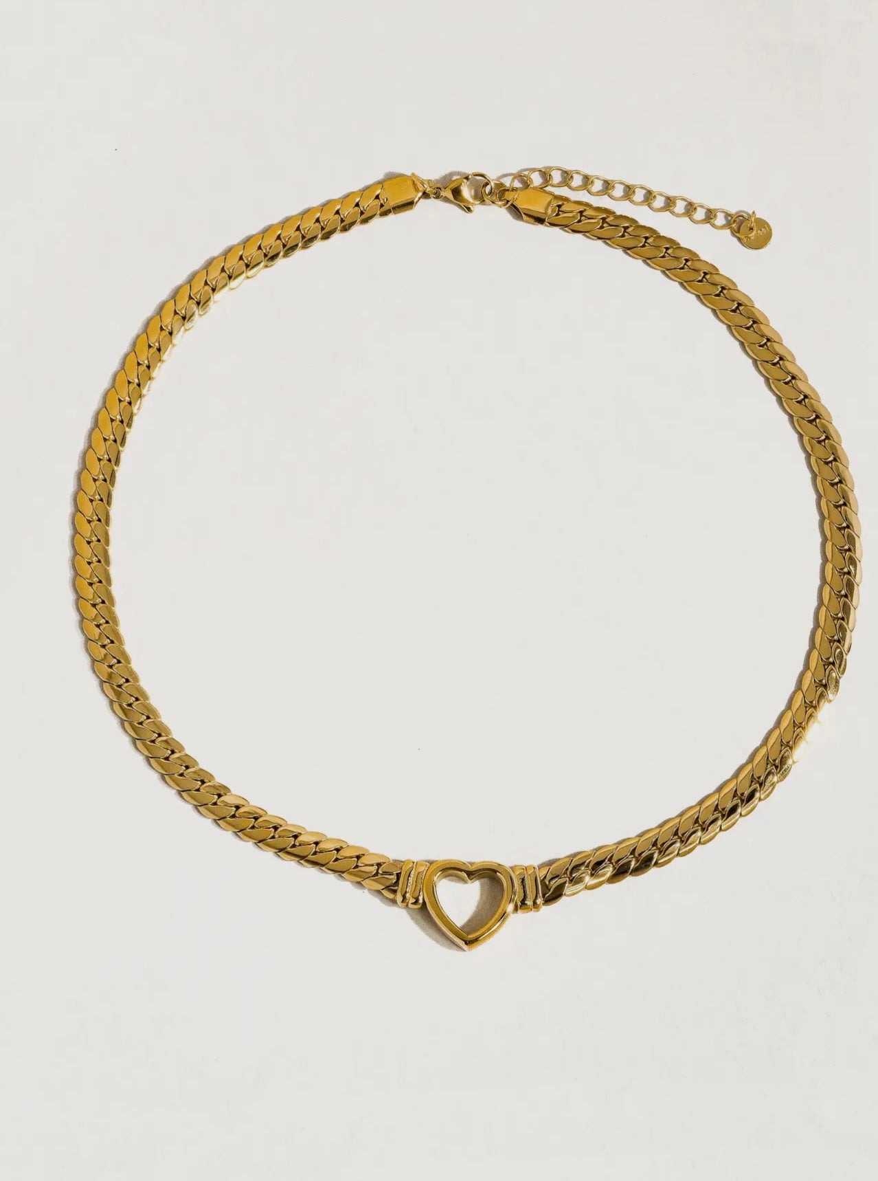 The Milan Heart 14K Gold Snake Chain Necklace