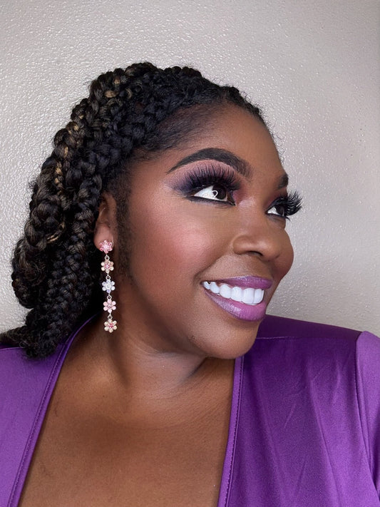 Golden Link Rhinestones Earrings
