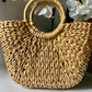 Natural Straw Beach Rattan Tote Handbag - LS 100 Percent You