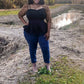 Plus Size Pleated Sleeve Leopard  top - LS 100 Percent You