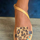 Leopard Unique Ankle Sandals - LS 100 Percent You